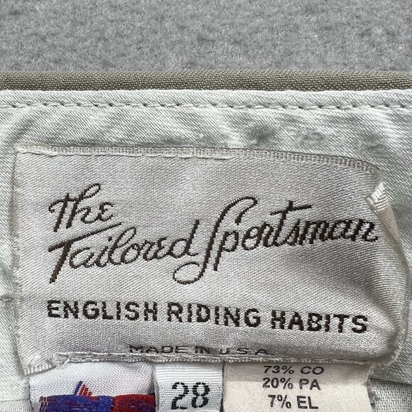 Vintage Tailored Sportsman Pants Womens 28 Beige Horse Riding Equestarian - Picture 12 of 12